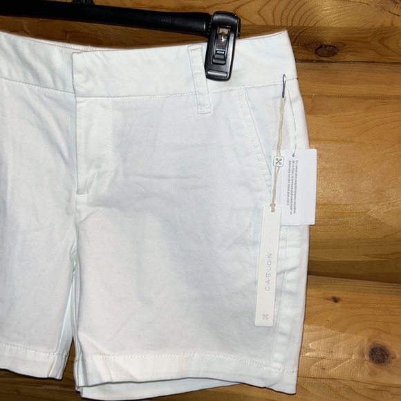 Carlson NWT 5 Inch Cotton Blend Twill Shorts Size 6 in White - Picture 4 of 8
